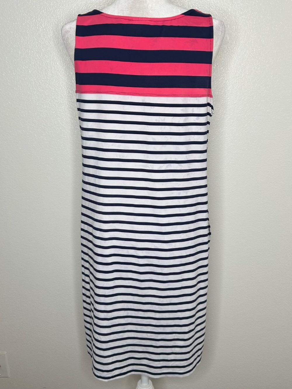 Tommy Bahama Womens Striped Swim Tank Dress Coverup Size L Pockets - Picture 6 of 10
